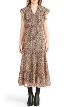 BB Dakota By Steve Madden Womens Sleeveless Printed Chiffon Midi Dress, Medium - £40.19 GBP