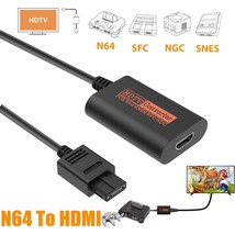N64 To Hdmi Converter Adapter Hd Link Cable For Gamecube Super Nes Snes ... - £20.36 GBP