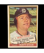 1976 Topps Traded #120T Rusty Staub DETROIT TIGERS -- NM - $1.88