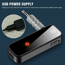 Car Wireless Audio Adapter Bluetooth 5.0 2in1 Transmitter Receiver  USB 3.5mm - £21.36 GBP