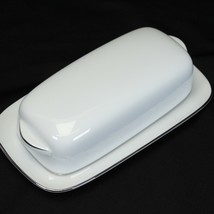 Noritake Georgian Butter Dish White - $36.25