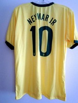 Soccer T Shirt Neymar Jr 10 Brazil World Cup Soccer Shirt One Size Fits All NWOT - $16.19