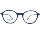 Esprit Small Eyeglasses Frames ET33403 COLOR-543 Matte Blue Silver 47-19... - $55.85