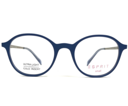 Esprit Small Eyeglasses Frames ET33403 COLOR-543 Matte Blue Silver 47-19... - £44.64 GBP