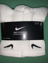 Nike Everyday Cushioned Dri-FIT Us Men 9 Woman’s 10 1/2 Socks - 6 Pairs ... - £23.37 GBP