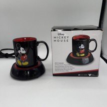 Disney Mickey Mouse Coffee Mug with Electric Warmer 10oz Ceramic Cup NIB - £14.06 GBP