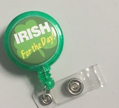 St Patrick&#39;s Day Irish For Day badge reel key card ID Holder lanyard ret... - $10.50