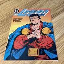 Vintage 1990 DC Comics Legion of Heroes Issue #4 Comic Book Super Hero KG - £9.39 GBP