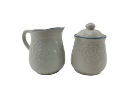 Tabletops Unlimited Victorian Rose Sugar &amp; Creamer  - $11.83