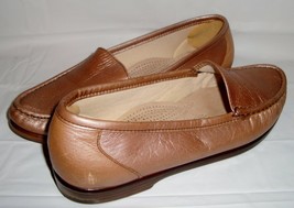 SAS Simplify Tripad Comfort Bronze Leather Loafers Moccasins Slip On Sho... - $39.55
