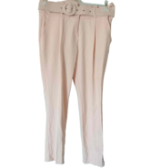 Light Pink Tailored Pleated Smart Dress Pants with Belt Women - $25.99