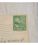 US 1 Cent Stamp George Washington 1789-1797 Right Facing 1946 Post Card - $38.85 CAD