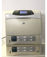 HP LaserJet 4250N 2 Tray 45ppm B&amp;W Printer 1200 x 1200 dpi. Under 98K - $1,676.87 MXN