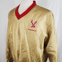 J-Hawks Football Holloway Pullover Jacket Large Gold Red Nylon, Lining V... - $26.99