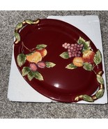 FITZ &amp; FLOYD RENAISSANCE Oval Handled Platter 20” Open Box - $79.20