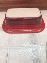 Le Creuset Loaf Pan Meatloaf Pan Wide Lip Deep Red Color - $55.74