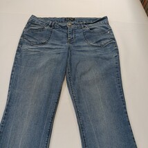 LEI Ashley Low Rise Junior Bootcut Jeans Blue Cotton Blend Denim Size 15 (34×33) image 15