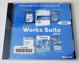 Microsoft Works Suite 2003 Software CD - Comes With Product Key, New SEALED - $12.11