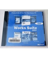 Microsoft Works Suite 2003 Software CD - Comes With Product Key, New SEALED - £9.48 GBP