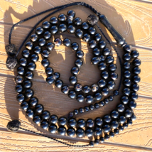 Antique 10 mm 100 Prayer beads Yusr yemen beads natural Black Coral يسر مكاوي - £383.81 GBP