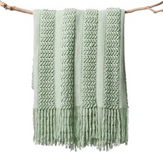 The Mint/Sage Green, 50 * 60&quot; Throw Blanket From Lifein Is A Soft, Lightweight - £27.56 GBP