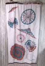 Vtg Rare Phyllis Morgan Royal Terry California Beach Towel Cherry Blossoms PROP - £58.25 GBP