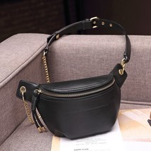 The new women&#39;s bag small bag fashion leather crossbody waist bag wild  bag - £112.33 GBP