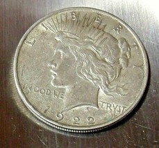 Liberty Peace Silver Dollar 1922 AA20D-CN6070 - £55.01 GBP