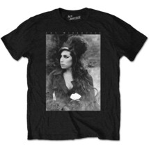 Amy Winehouse Flower Portrait Rock Official Tee T-Shirt Mens Unisex - $31.92