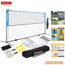 17FT Portable Multi Sports Net Set for Backyard and Driveway Blue - $194.98