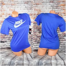 Nike Logo Large T Shirt Athletic Cut Blue NWT - $20.45