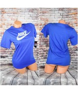 Nike Logo Large T Shirt Athletic Cut Blue NWT - £16.38 GBP