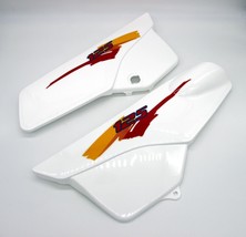 fits Yamaha DT125 White Side Panels Set Stickers Red Yellow - £42.63 GBP