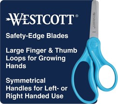 Westcott 15968 Right and Left Handed Scissors Classic Kids&#39; Scissors Age... - $15.81