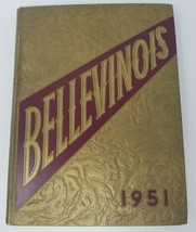Belleville High School Bellevinois Yearbook 1951 Illinois Vintage  - $18.95