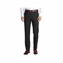 Men Renoir Flat Front Suit Separate Pants Slim Fit Slacks 201-1 Black image 2
