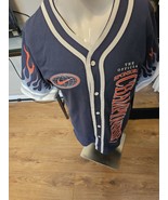 NIKE MEN&#39;S THE OFFICIAL CHAMPIONSHIP GRAY JERSEY BUTTON FRONT MEDIUM $85... - €34,13 EUR