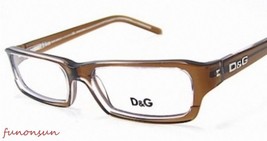 Dolce &amp; Gabbana Women&#39;s Eyeglasses D&amp;G1144 758 Brown Plastic Rectangle F... - $76.63
