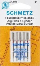 Euro-Notions Sewing Bulk Buy Embroidery Machine Needles Size 11 5 Pack 1745 (10- - £12.66 GBP