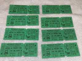 NEKTAR w PAVLOV&#39;S DOG 8 UNUSED 1975 ROCK CONCERT TICKETS MICHIGAN PALACE... - £11.96 GBP