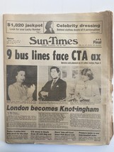 Chicago Sun-Times Original 1981 Vintage Newspaper - £19.98 GBP