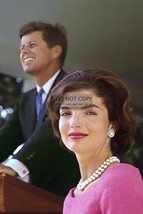 President John F. Kennedy And Jackie Giving Speech 4X6 Photo Postcard - £5.10 GBP