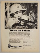 1968 Print Ad Safari Camps of America Boy &amp; BB Gun Columbia,Missouri - $15.78