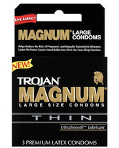 &#39;trojan Magnum Thin Condoms - Box Of 3 - £11.00 GBP