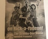 Movie Scooby Doo Tv Guide Print Ad Nickelodeon Sarah Michelle Gellar Tpa14 - $5.93