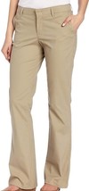 Dickies Women&#39;s Flat Front Stretch Twill Pant Slim Fit Bootcut Sz 18 Desert Sand - £19.35 GBP