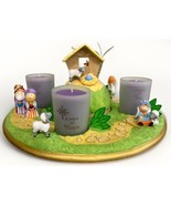VINTAGE Hallmark Nativity Scene Advent Candleholder Set Christmas Holida... - $58.05
