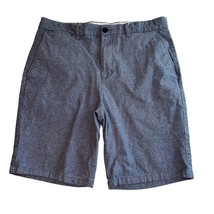 Old Navy Blue Chambray Ultimate Slim Built in Flex Flat Front Shorts, Me... - £12.54 GBP