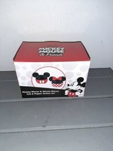 Disney Mickey Mouse &amp; Friends Ceramic Mickey and Minnie Salt &amp; Pepper Sh... - £14.26 GBP