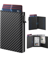 Mens Wallet Card Holder: Pop up Aluminum Case, Genuine Leather, Smart,  ... - $1,053.33 MXN